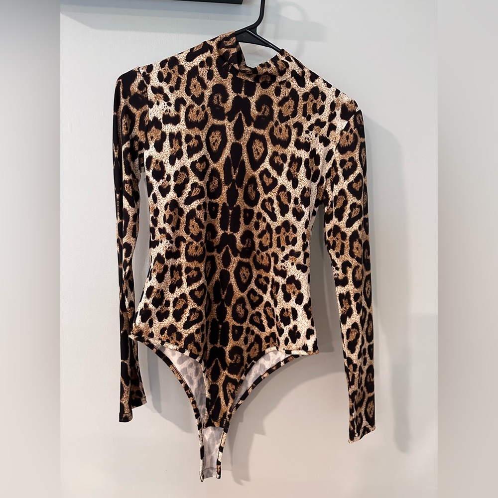 Leopard print bodysuit
